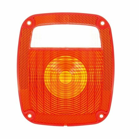 TRUCK-LITE Signal-Stat, Rectangular, Red, Polycarbonate, Replacement Lens 9049